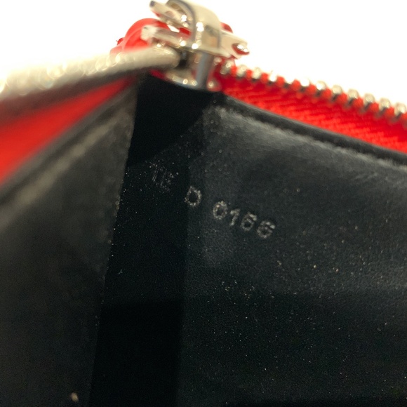 Givenchy Red Pochette Clutch Sku#85560 (Gently used, color fading) - Picture 9 of 11